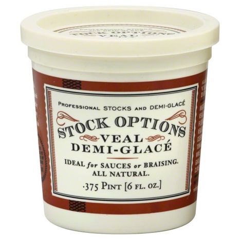 Stock options veal demi glace