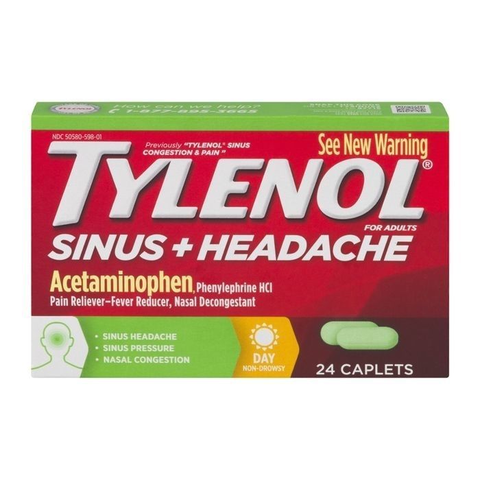 Buy Tylenol Sinus Congestion & Pain, for Adul... Online Mercato