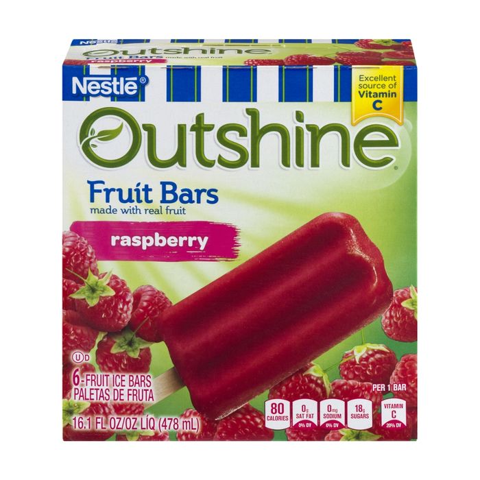 Buy Edys Outshine Fruit Bars, Raspberry 6 Each Online Mercato