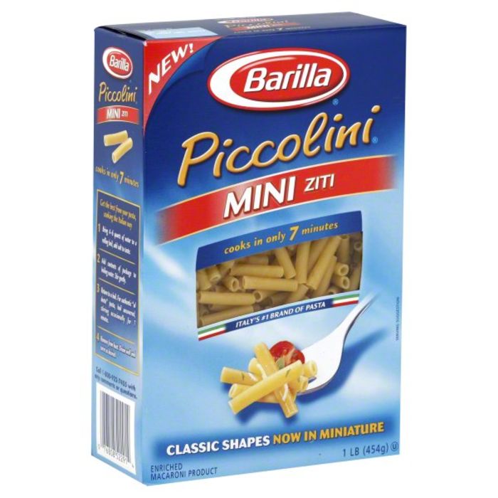 Buy Barilla Piccolini Mini Ziti 1 Pound Online Mercato