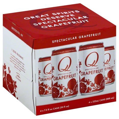 Buy Q Drink, Spectacular Grapefruit - 4 Each Online | Mercato