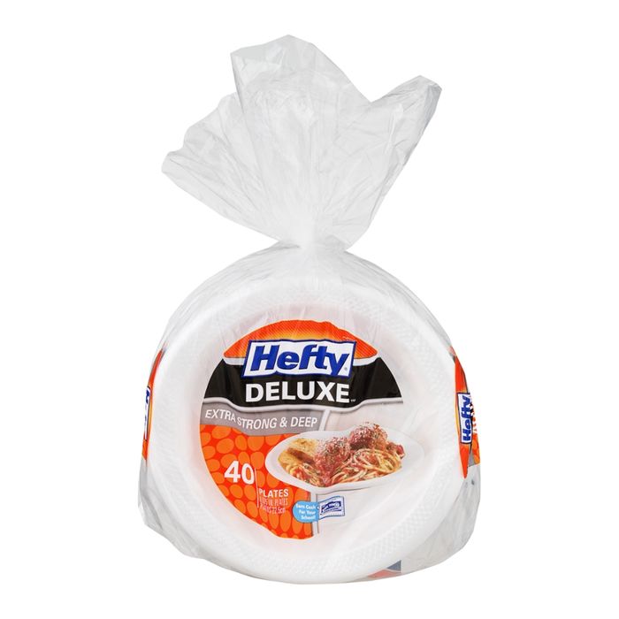 Buy Hefty Plates, Deluxe, Extra Strong & Deep... Online Mercato